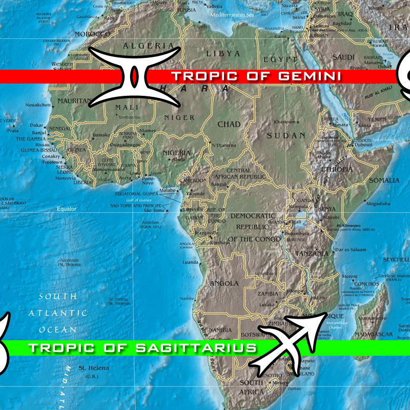 Tropic Of Cancer Mexico Map